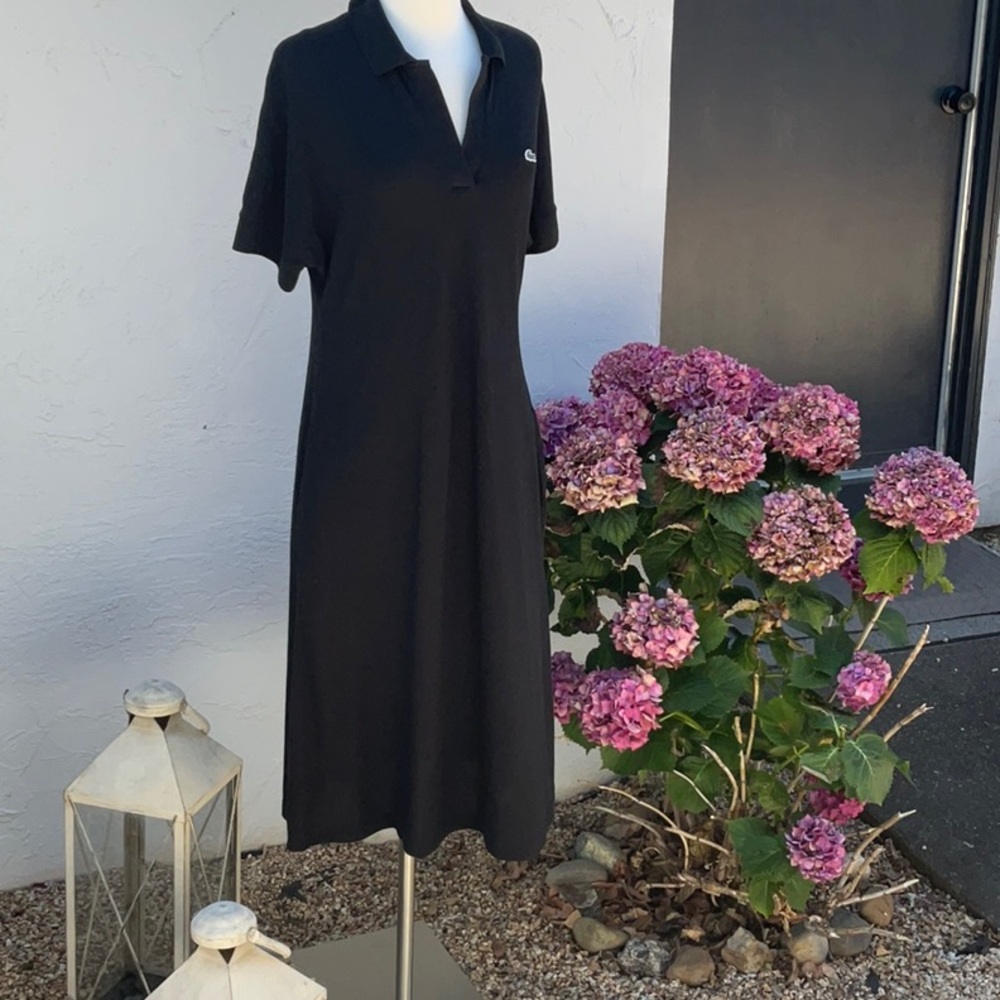 Lacoste Black Midi Dress